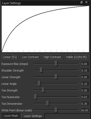 Layer 1 (top): Tone Mapping