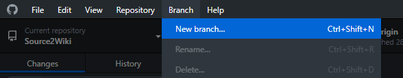 Create branch How to make a branch