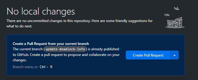 Create the pull request How to create the pull request