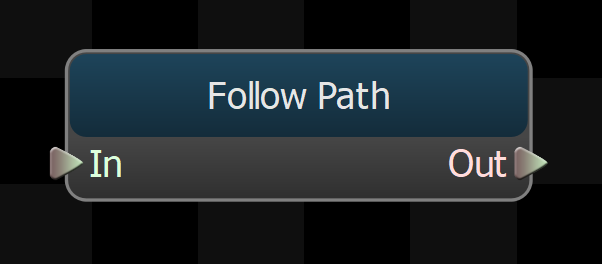 Follow Path Node follow path in editor