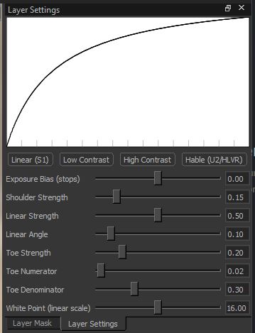 Layer 1 (top): Tone Mapping