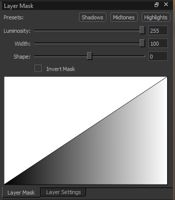 Highlights mask curve