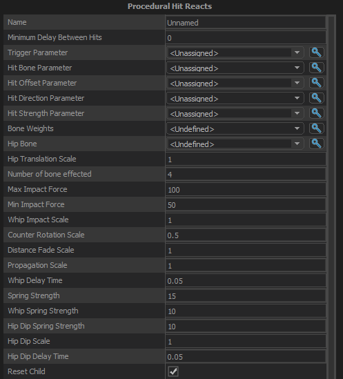 proc hitreacts options
