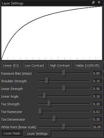 Layer 1 (top): Tone Mapping